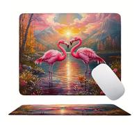 Grue à couronne rouge Forêt Tapis de Souris 400 x 300 mm, Tapis de Souris Gaming de Haute Précision, avec Bords Cousus, Base en Caoutchouc Antidérapante, Glisse Ultra-Douce et Un Suivi Optimal s0z-283