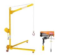 Grue à main pliante portative de petite grue Mobile, support de véhicule de levage électrique(Electric Model 300kg Set)