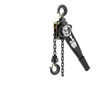 Grue à manivelle Palan manuel chaîne Petit tendeur de levage Bloc levier Treuil Entrepôt Logistique Outils construction(Silver)