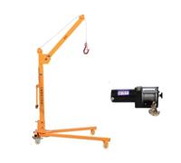 Grue à moteur pliante de 200 à 500kg, support de levage, petite grue Mobile entièrement réglable, treuil électrique 12V/24V inclus(24v-500kg load)