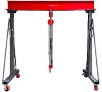 Grue à portique 3 t + palan à chaînes avec pince à poutre MW Tools PTLK3-SET3000