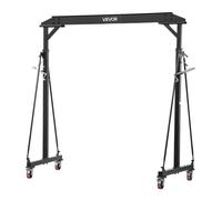 Grue à Portique Mobile Réglable 997 9 kg-VEVOR-Portique de Levage Mobile pour Atelier Garage et Entrepôt Hauteur 2430-3630 mm
