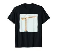 Grue à tour jaune pour les amateurs de conteneurs et de construction T-Shirt