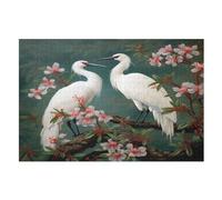 Grue Blanche Puzzles De 1000 Pièces, Puzzle pour Adultes en Bois, Jeu D'adresse Toute La Famille, (75×50cm)