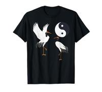 Grue blanche Tai Chi Yin, Yang, Qi Gong, Oiseau blanc chinois T-Shirt