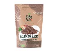Grué de Cacao Cru Bio - 250g. Grue de Cacao de Feves Criollo. Fève de Cacao non Torréfié Sans Additifs Naturel et Pur. Organic Raw Cacao Nibs.