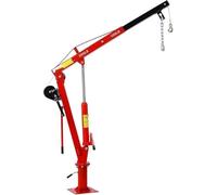Grue de camion robuste avec treuil hydraulique, grue lit pliante pour palan à moteur, ascenseur Accessoires pour palans(Red)
