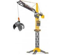 Grue de chantier 120 cm filoguidee enfant avec boule demolition rotation 360° - telecommande avec fil - set engin et carte