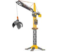 Grue de Chantier 120 cm filoguidee enfant, avec boule demolition, Rotation 360° - Telecommande avec Fil - Set Engin et Carte