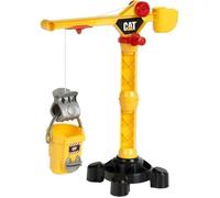Theo Klein 3256 Caterpillar - Grue de Chantier I Grue avec manivelle pour gauchers et droitiers I Rotation à 360 degrés I Jouet pour Enfants à partir de 3 Ans