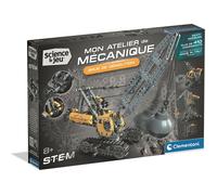 Grue de démolition - CLEMENTONI - Mon Atelier Mécanique - Dès 8 ans - Fabriqué en Italie - Coffret de construction enfant