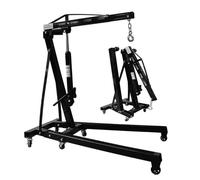 Grue de Levage de chèvres Pliable sur Roues, capacité 2 tonnes, Bras réglable en 4 Positions, Dimensions Ouvertes 163 x 93 x 160 cm,idéale pour Garage,Atelier,réparation Auto & Usine