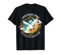 Grue de méditation Tai Chi Qi Gong Oiseau Esprit Corps Esprit T-Shirt