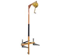 Grue de montage portable avec support et treuil, pliable pour un transport et une installation faciles, idéale pour l'installation, 5 CV améliorée, capacité de levage de 20 m