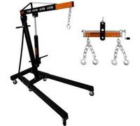 Grue de Moteur 1 Tonne & Équilibreur de Charge Manche Hydraulique Palan Pliable Orange G