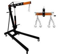 Grue de Moteur 2 Tonne & Équilibreur de Charge Manche Hydraulique Palan Pliable Orange G