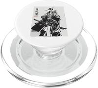 Grue de samouraï Vintage Ukiyo-e Guerrier Japonais Crane Art PopSockets PopGrip pour MagSafe