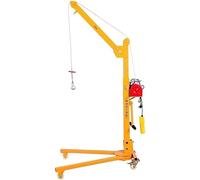 Grue de treuil manuel portable pliable pour un levage et un transport faciles, capacité de 500 kg, idéal pour un usage domestique, robuste, design compact, solution de levage polyvalente