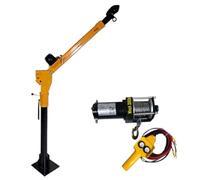 Grue de véhicule extérieure hydraulique domestique, petite grue de levage électrique en porte-à-faux à 360 degrés(24V 500KG)