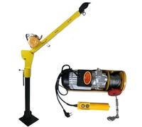 Grue de véhicule extérieure hydraulique domestique, petite grue de levage électrique en porte-à-faux à 360 degrés(220V 300KG)
