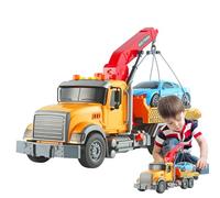 Grue d'ingénierie sensorielle, Camion de remorquage de Sauvetage avec Audio et Effets Lumineux, véhicule de Course pour, Jeux interactifs, Cadeau d'anniversaire pour Petite Passion