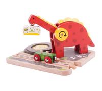 Bigjigs Rail, Dinosaur Train Crane, Wooden Toys, Bigjigs Train Accessories, Wood