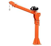 Grue électrique 24V pour Camionnette, Capacité de 800kg, avec Treuil D'attelage et Rotation à 360° pour le Levage de Charges sur Les Chantiers et en Usine