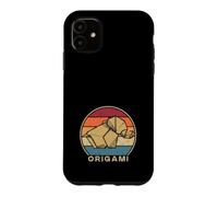 Grue en Papier rétro Pliable Hibou Master Origami Coque pour iPhone 11