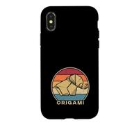 Grue en Papier rétro Pliable Hibou Master Origami Coque pour iPhone X/XS