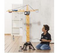 Grue filoguidée 120cm - DICKIE TOYS - Travaux publics - Tourne à 350° - Accessoires inclus