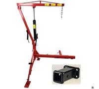 Grue Hydraulique - EQUIPEMENT EXPRESS SICOBA - 0,5T pour Pick Up - Fixation Attelage + Adaptateur