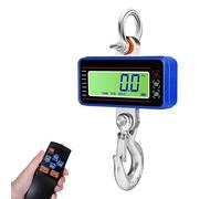 Grue industrielle numérique robuste, balance suspendue LCD numérique, balance électronique de grue haute précision, télécommande de 65 pieds, pour ferme, usine et garage(Blue,300kg)
