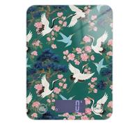 Grue japonaise à fleurs vertes avec écran LCD - Petite balance alimentaire - 5 kg/5 g (scénario) - Avec 4 unités pour la fabrication de savon - Peso Digital para comida