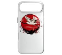 Grue Japonaise Rouge au Japon Retro Cherry Blossom Art Coque pour iPhone Air