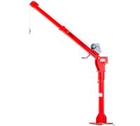 Grue de levage rotative 360° pour remorque & pick-up 300kg avec treuil manuel - À fixer MW Tools BK300M