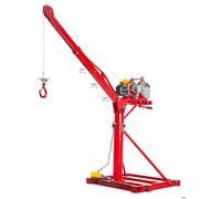 Grue de levage rotative 360° pour chantier 500kg avec treuil électrique 230V - À poser et lester MW Tools BK500