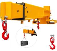Grue mobile en acier pour chariot élévateur - capacité de levage 6000lbs - extension de grue pour chariot élévateur - machines de levage industrielles
