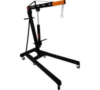 Grue Hydraulique Pliable Palan 2 Tonnes 2000KG Déplacement Objets Lourds Atelier Garage Orange