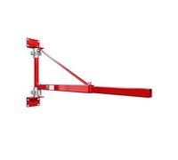 Grue murale à charge maximale de 299,4 kg, bras de support de palan électrique, bras pivotant à 180 ° en acier avec poteau réglable pour palan, échafaudage, usines, garage