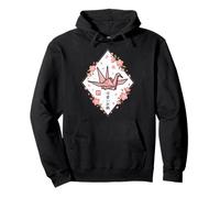 Grue Origami Japonaise - Kawaii Orizuru - Fleurs de Cerisier Sweat à Capuche