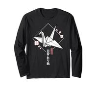 Grue Origami Kawaii Classique - Esthétique Japonaise Sakura Manche Longue