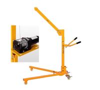 Grue pliante portable à manivelle, compacte et légère pour faciliter le levage et le déplacement des tâches ménagères