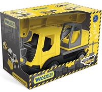Camion avec grue WADER 35367-TECH - Jouet pour enfant - Tête rotative et axe en acier