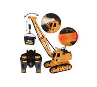 Grue télécommandée 1:20 + ACCESSOIRES, machine de construction pour enfants LUMIÈRE LED ET SON