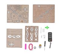 Grue télécommandée Enfant - Jouet éducatif DIY en Bois Composite, Moteur poulie Fixe, développement Manuel & curiosité, kit sans Produits Chimiques, idéal pour Enfants