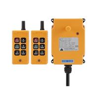 Grue Télécommandée Système de contrôleur Radio de grue de levage à 6 canaux, télécommande industrielle, 1 émetteur + 1 récepteur 12-24V(2Tx1R,AC)
