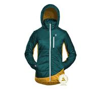 Grüezi Bag - Refreshful SilkWool Jacket - Doudoune femme Ocean Green Pineapple - XL