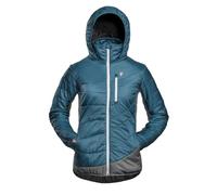 Grüezi Bag - Refreshful SilkWool Jacket - Doudoune femme Saphir Blue / Grey - XL