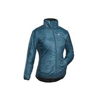 Grüezi Bag - Refreshful SilkWool Jacket Flower Reverse - Polaire femme Saphir Blue - S