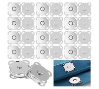 GrueGard Bouton Pression Aimanté a Coudre, Magnetic Snap Button pour Sac Fermoir Magnétique, Metalliques Aimant Sewing Magnet Buttons pour Mercerie Vetement DIY